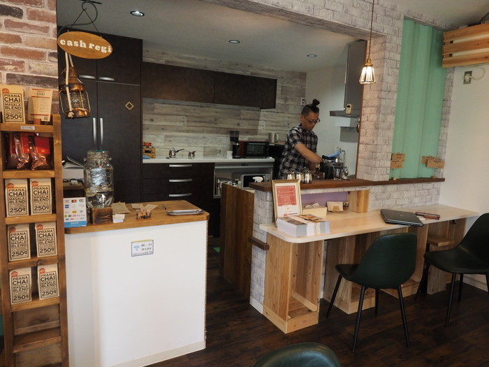 haco cafeで、チャイラテ_c0116915_23322907.jpg