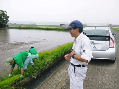 健康農園さんの令和元年の田植えの様子!菊池農業高校生さん達と共に!今年も無農薬栽培で育てます!前編_a0254656_16221606.jpg