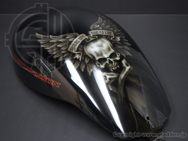 Harley Davidson NIGHTROD エアブラシペイント_f0320808_19112916.jpg