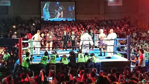 6・26 POWER HALL 2019 メインイベント 長州力、越中詩郎、石井智宏 vs 藤波辰爾、武藤敬司、真壁刀義_b0042308_00040747.jpg