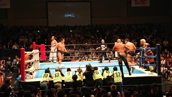 6・26 POWER HALL 2019 メインイベント 長州力、越中詩郎、石井智宏 vs 藤波辰爾、武藤敬司、真壁刀義_b0042308_00182605.jpg