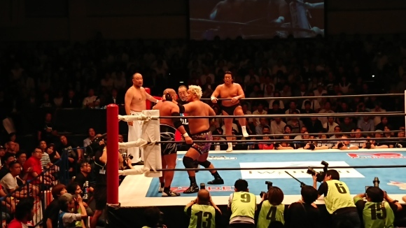 6・26 POWER HALL 2019 メインイベント 長州力、越中詩郎、石井智宏 vs 藤波辰爾、武藤敬司、真壁刀義_b0042308_00263371.jpg