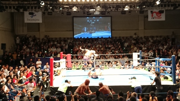 6・26 POWER HALL 2019 メインイベント 長州力、越中詩郎、石井智宏 vs 藤波辰爾、武藤敬司、真壁刀義_b0042308_00311760.jpg