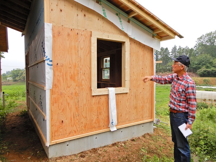 高根町Y田さん邸の作業小屋作り3_a0211886_23344460.jpg