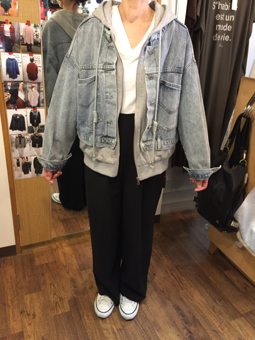 AYANE アヤン　パーカー付きGジャン　（DENIM JK）　サンプル　お試し会_e0076692_17515392.jpg