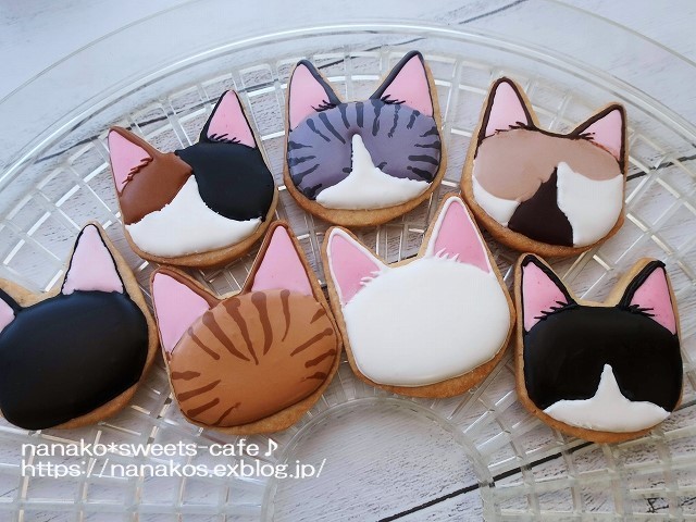 猫ちゃんアイシングクッキー お知らせ Nanako Sweets Cafe