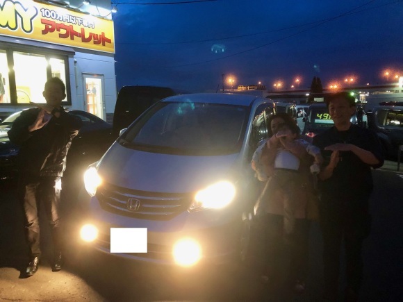 7月4日(木)☆TOMMYアウトレット☆あやブログ☆K様フリード納車☆ローンサポート☆自社ローン☆_b0127002_19562846.jpg