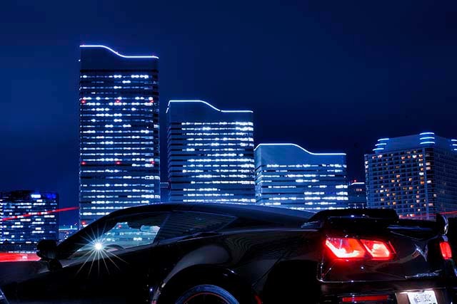 黒い車で夜景 1 Photo Diary 黒い車で夜景 1 Photo Diary