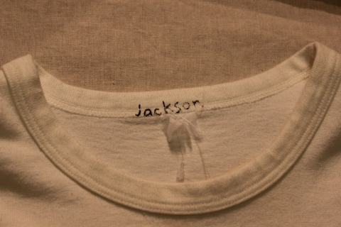 「JACKSON MATISSE」古着より古着らしい\"FOOTBALL LINE Tee\" ご紹介_f0191324_07594992.jpg