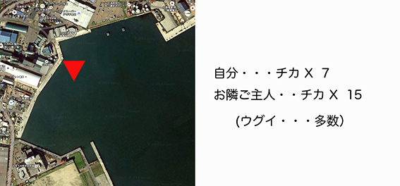 2019・7・4　小樽港北浜岸壁のチカ釣り　13：00〜17：00_a0155319_09050102.jpg