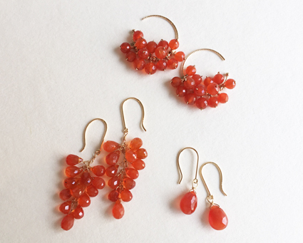 カーネリアンのピアス : caroblog