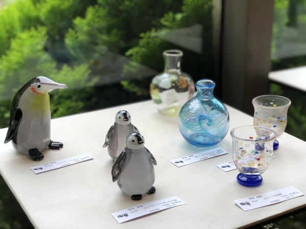 ガラス工芸ガラス作家間宮香織作フラワーベースVR6829