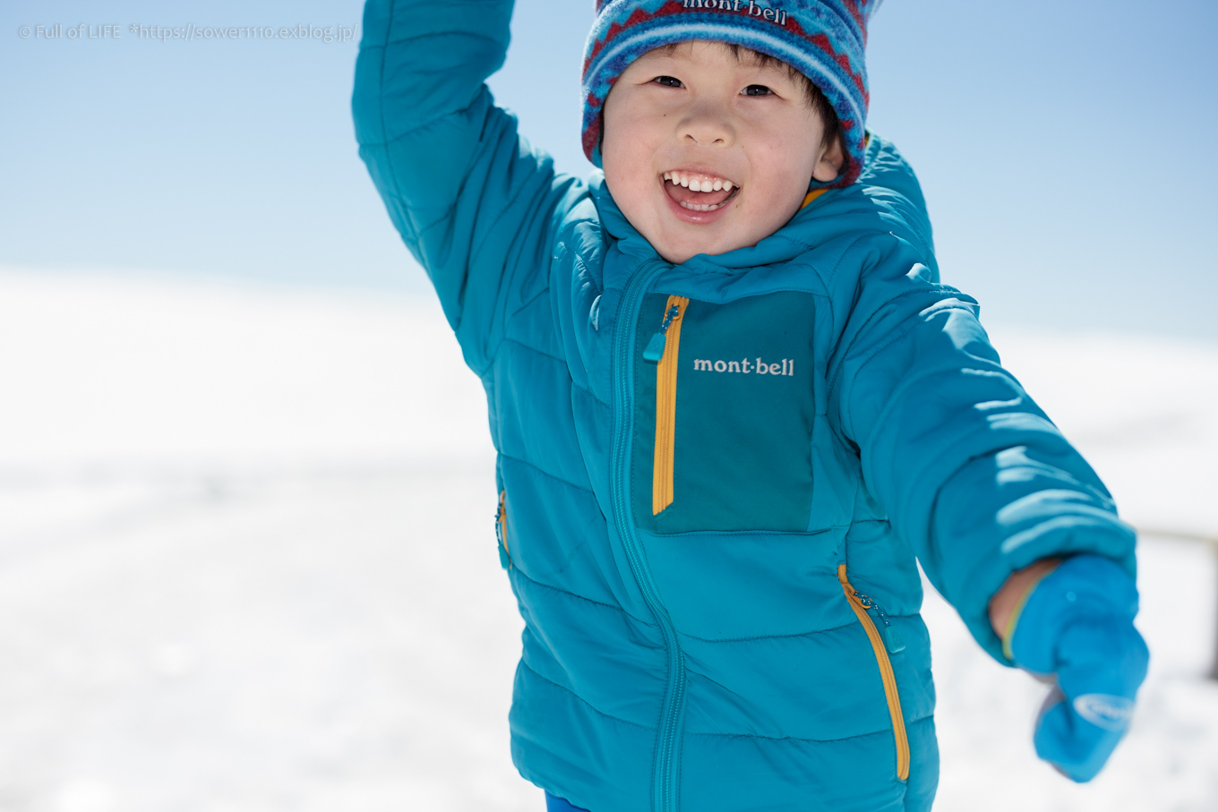 3歳5歳ちびっ子兄弟のスノーハイキング「美ヶ原高原」下山編_c0369219_13443496.jpg