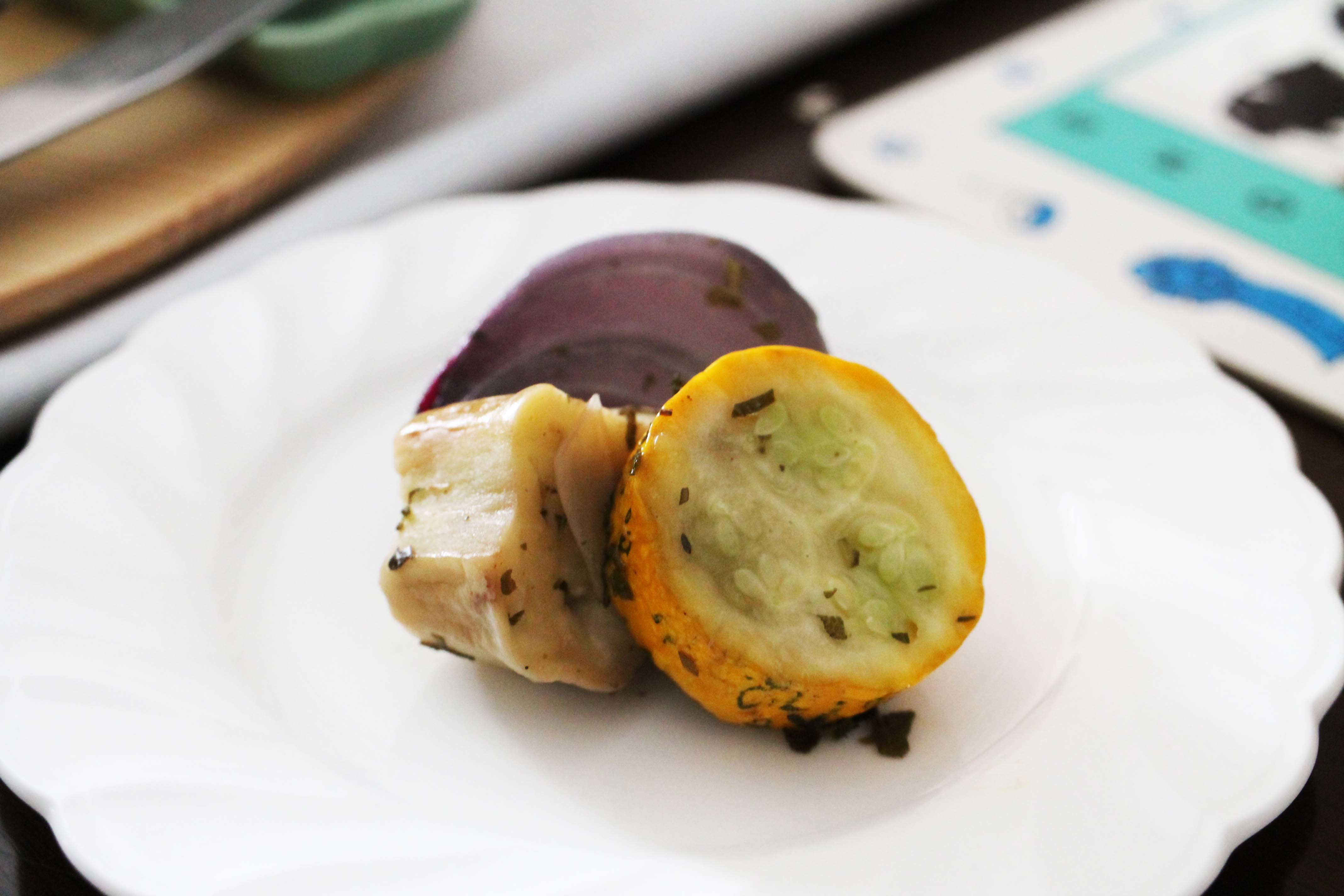 畑の夏野菜でフレンチデリ風♪_d0377645_15400857.jpg