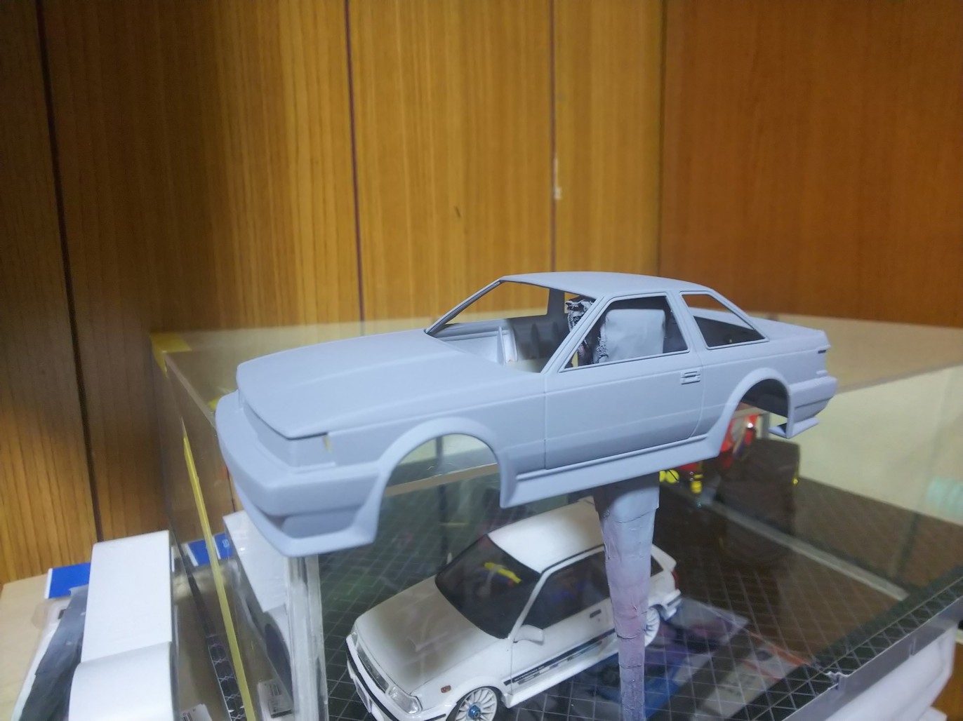 京商ミニッツレーサー用ボディー はじめちゃんのソアラ ミニッツ ハジメのソアラ 塗り替え : 動力模型などのブログ