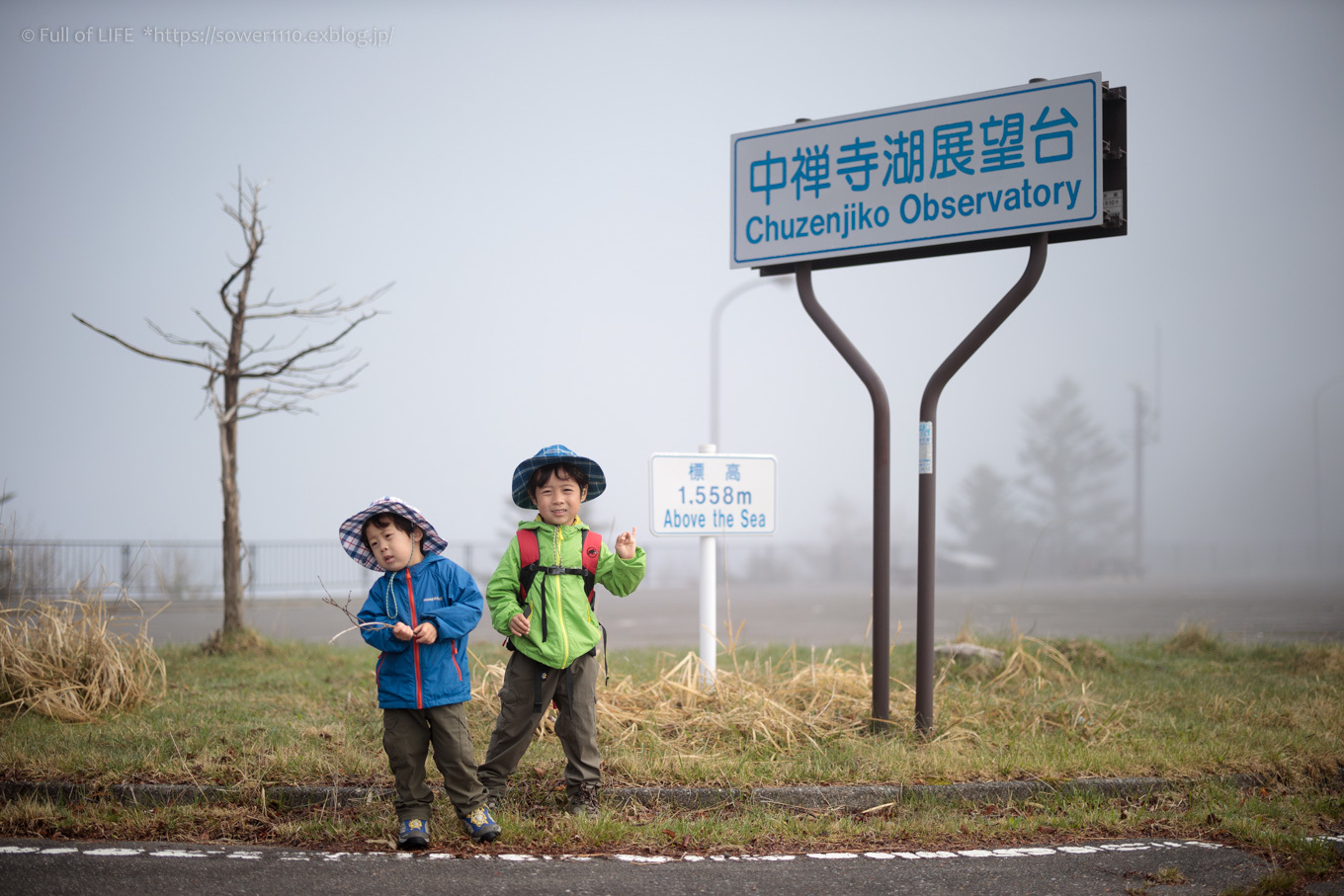 ちびっ子兄弟 霞の山へ「半月山」_c0369219_09491084.jpg