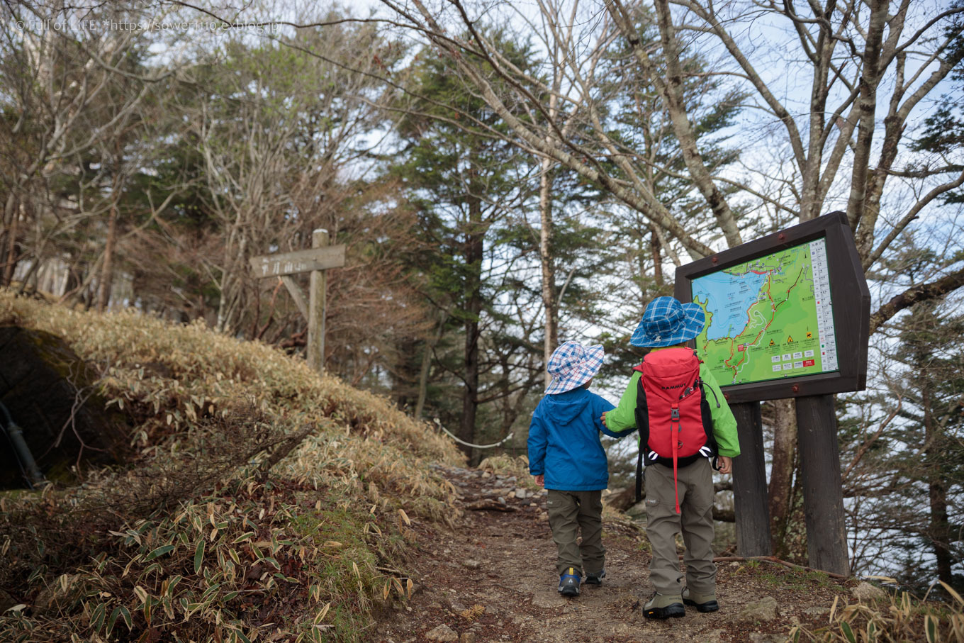 ちびっ子兄弟 霞の山へ「半月山」_c0369219_09531707.jpg