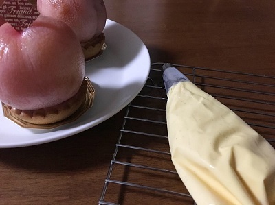まるごとピーチのチーズタルト_f0231189_21533048.jpg