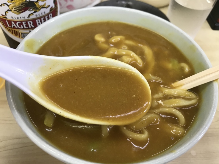 カレーうどん @ふたばや(八王子)朝から満員のうどん屋さん_c0212604_1140495.jpg