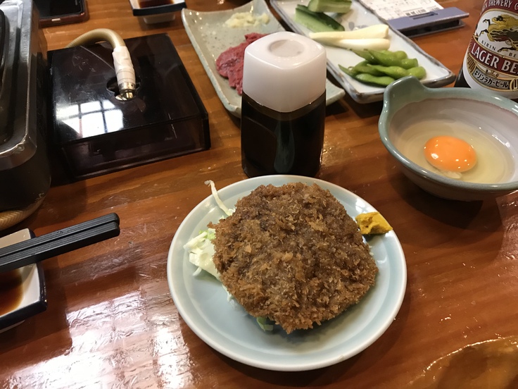 馬肉のすき焼き@柿島屋（町田）:オットとの夕飯は馬肉専門店！_c0212604_1937468.jpg