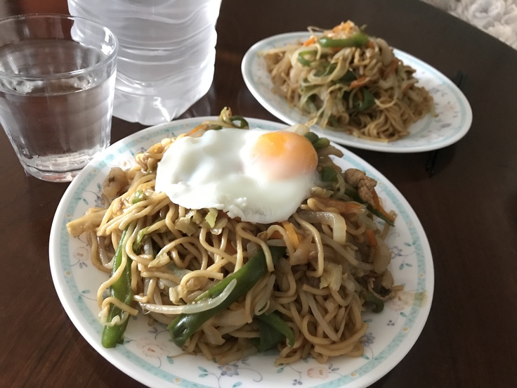 海の日のランチは 焼きそば !!_c0212604_1312321.jpg
