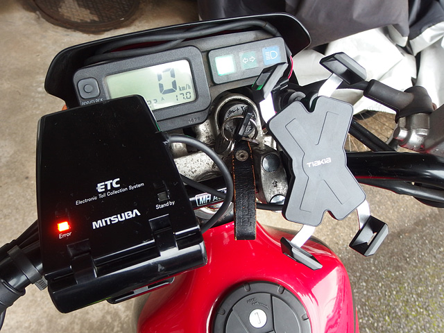 シェルパにETC取り付け。着脱可。（MITSUBA MSC-BE21） : わが