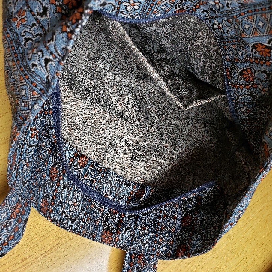 着物リメイクで手提げバッグ : 手作り工房