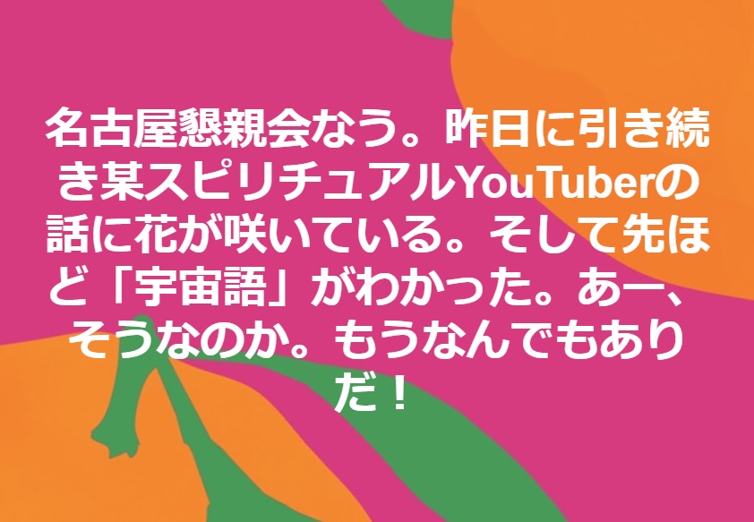 名古屋で宇宙語デビュー 2019.7.14_b0002156_19222663.jpg