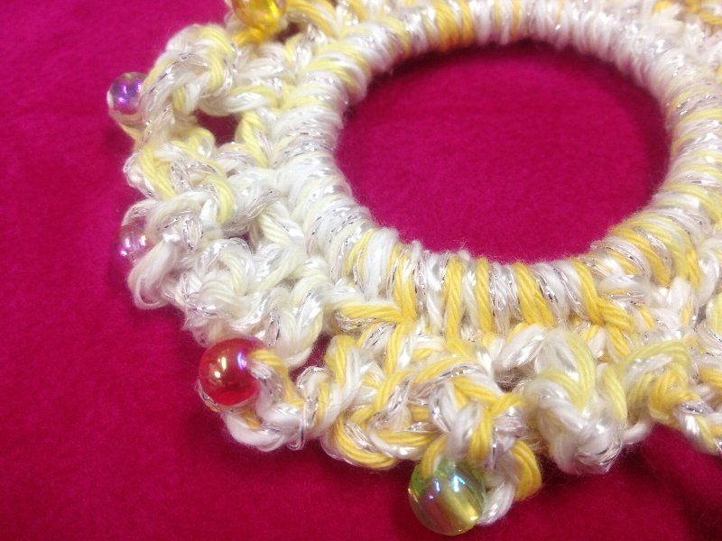 ☆ビーズアクセントのシュシュ☆_c0092953_06390293.jpg