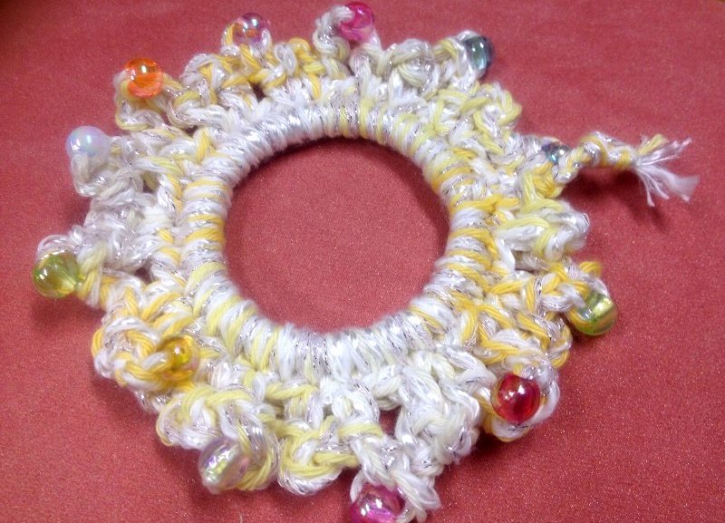☆ビーズアクセントのシュシュ☆_c0092953_06390703.jpg