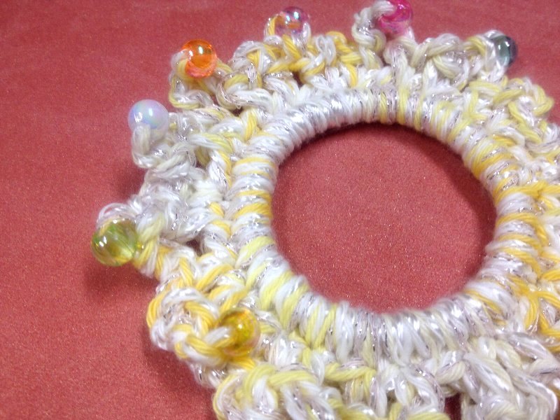 ☆ビーズアクセントのシュシュ☆_c0092953_06391022.jpg