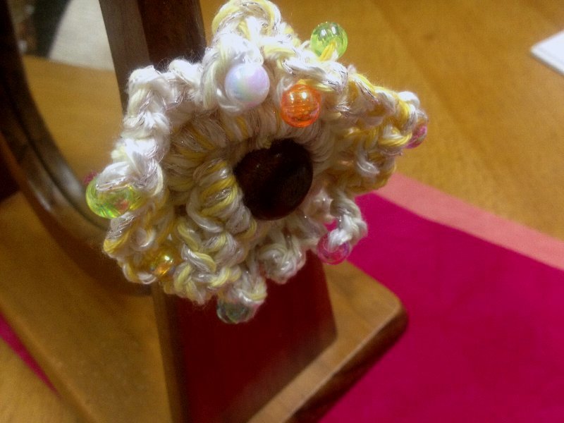 ☆ビーズアクセントのシュシュ☆_c0092953_06391577.jpg