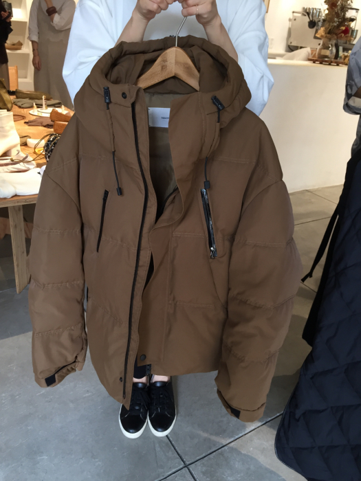 todayful ダウンコート 38 キャメル