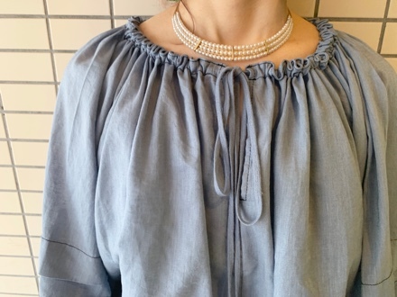 QUINOA BOUTIQUE◇シアーリネンギャザーブラウス◇_e0269968_19095097.jpg