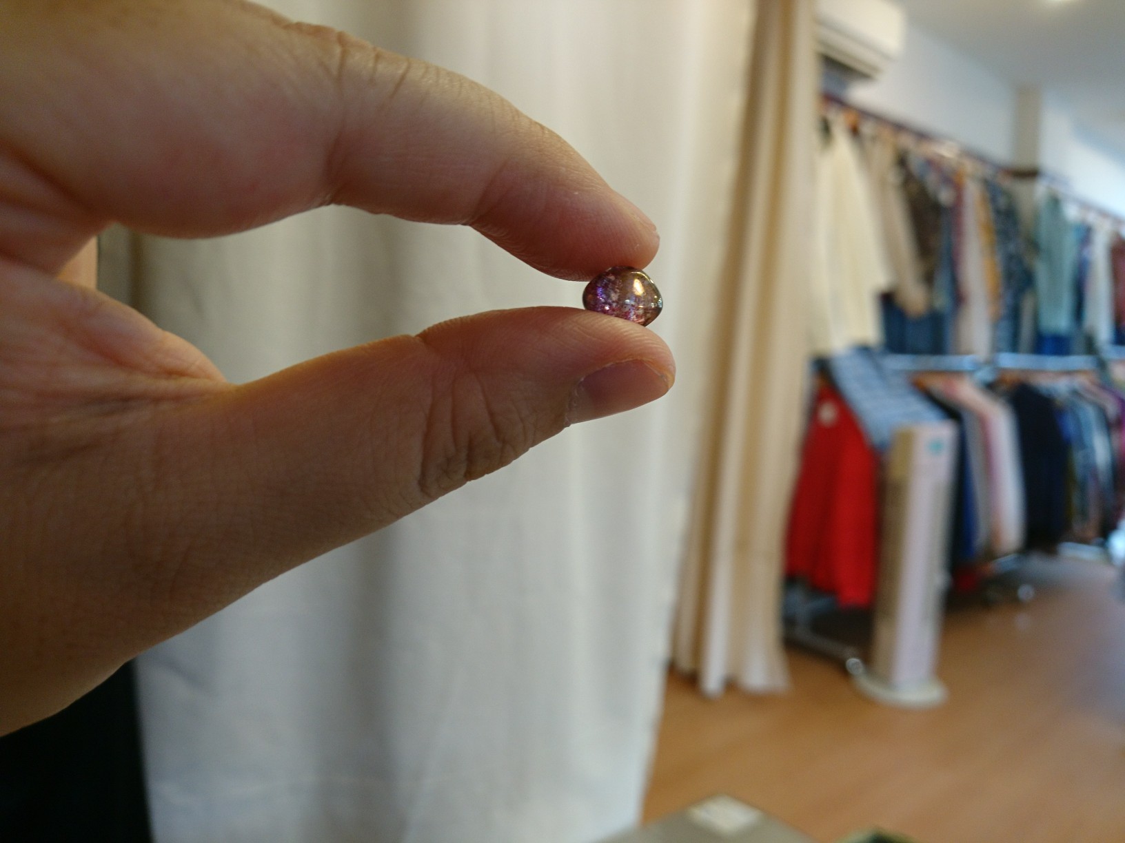 チェコパーツとビーズのピアス_d0256914_17262654.jpg