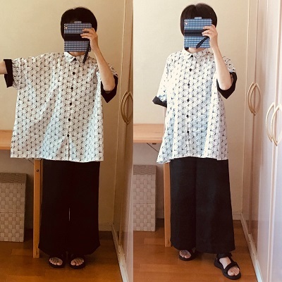 モンキー柄のシャツ完成~♪_f0372998_18411622.jpg