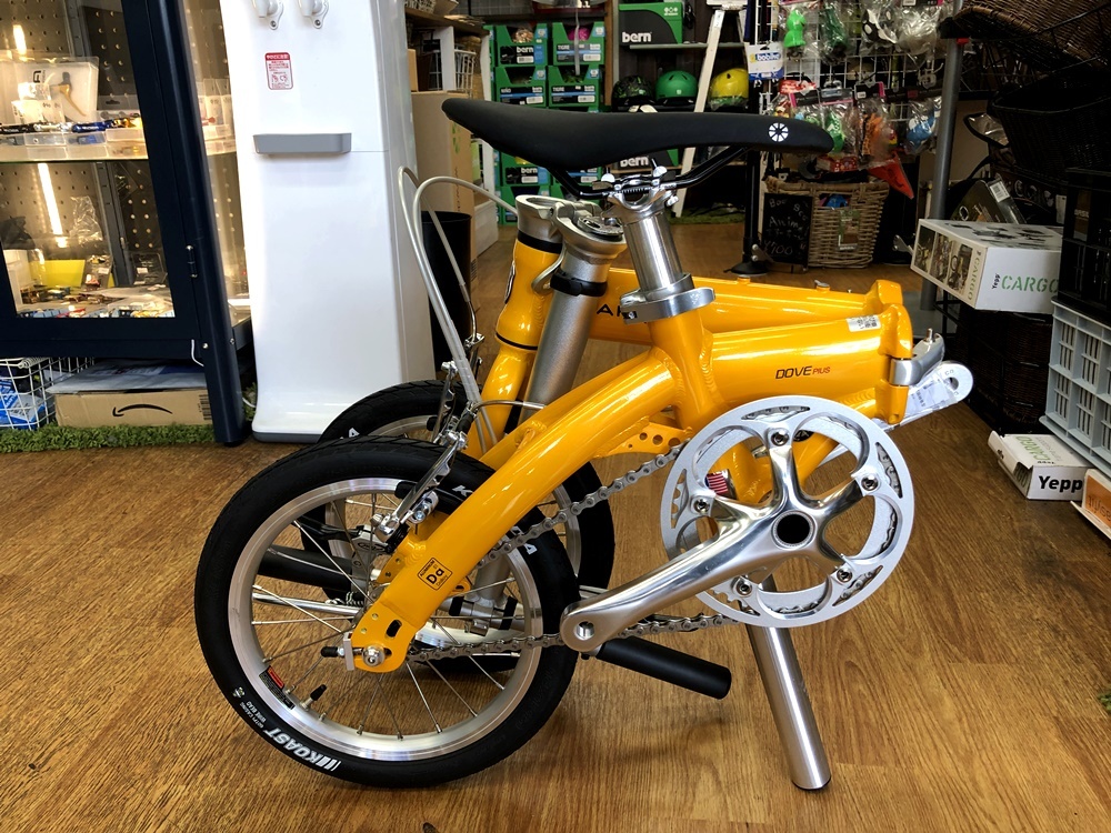 DAHON dove plus折りたたみ自転車 オレンジ DAHON製の折り畳み自転車Dove Plusが入荷いたしました。