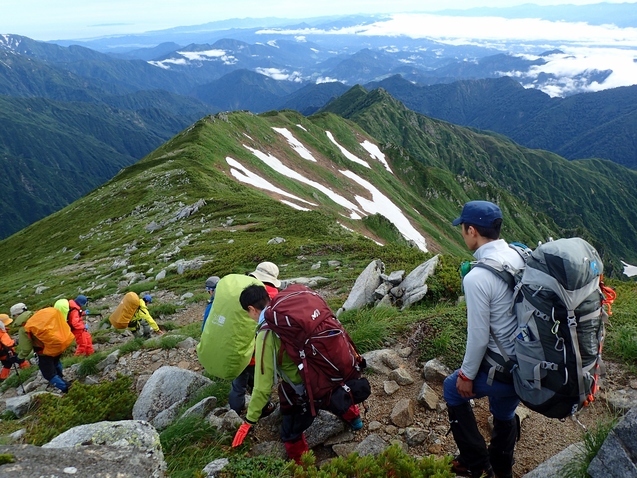 2019/7/19~21飯豊山 その3 ダイクラ尾根下山_b0189948_22565916.jpg