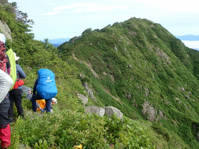 2019/7/19~21飯豊山 その3 ダイクラ尾根下山_b0189948_22584522.jpg