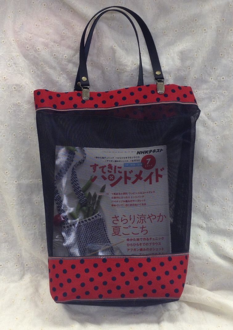 オシャレで軽い チュールバッグ 作品二種_d0156706_16350091.jpg
