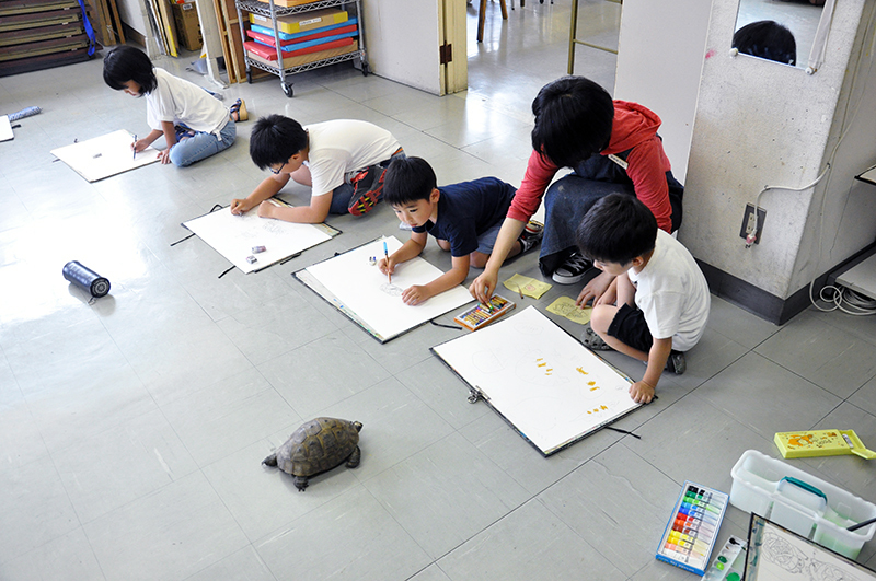 リクガメと卵を写生しよう_b0212226_22500049.jpg