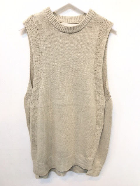 ★新品未使用★Cottonlinen Knit Vest Todayful 新品未使用】 Cottonlinen Knit Vest Todayful TODAYFUL