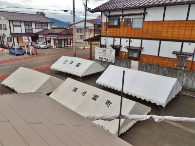 「生ビール&鮎まつり」の前日準備の様子から_c0336902_20142835.jpg