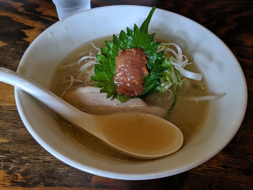 泰我さんで、うめしおラーメン（千歳市朝日町：2019年109杯目） _f0397261_09294775.jpg