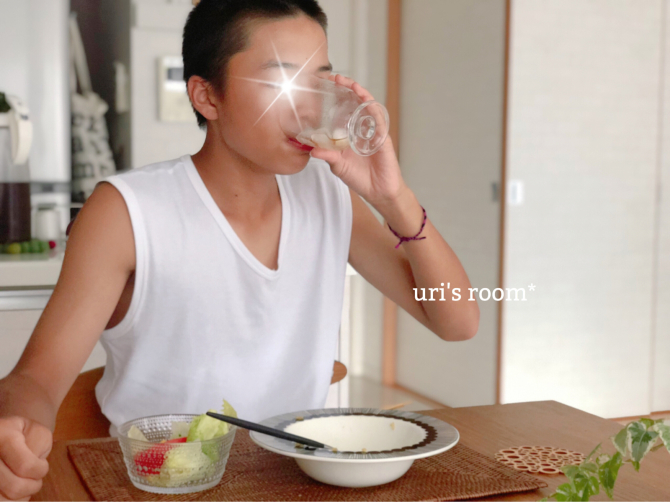 夏休みのお昼ごはん。冷凍庫の救世主！_a0341288_23192917.jpg