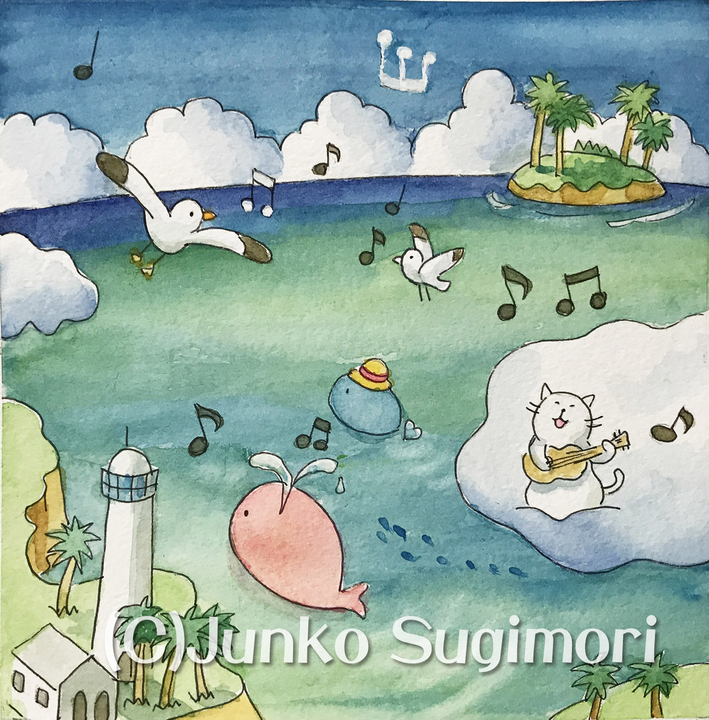 四季テーマ 夏 イラストレーター仲間展19 気軽に始めるイラスト 楽しもう