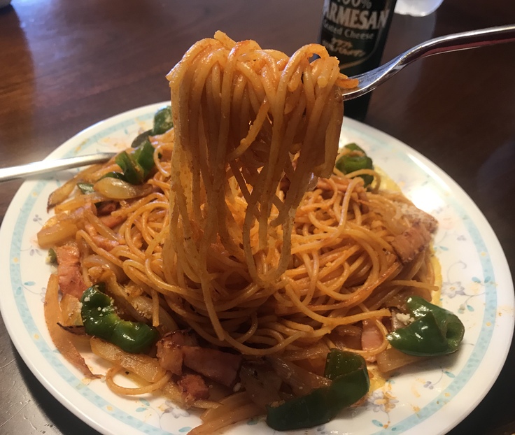 ナポリタン on たまご焼き ♪_c0212604_12593464.jpg