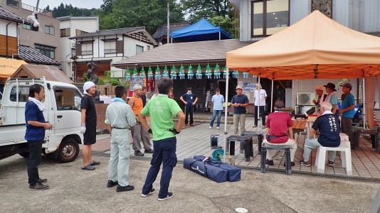 「生ビール&鮎まつり」の翌日は片付け作業で汗を流しました_c0336902_20194936.jpg