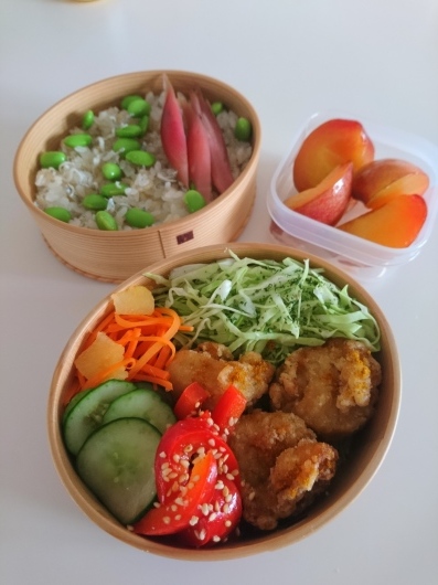 2019/8/1鶏の唐揚げ弁当 ＊ B\'zライブ(ネタバレあり)_c0317717_06515153.jpg