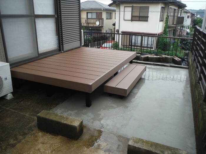 ウッドデッキ ~ 工事終了です。_d0165368_07543203.jpg